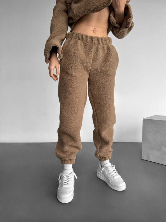 Plush Jogger - Brown